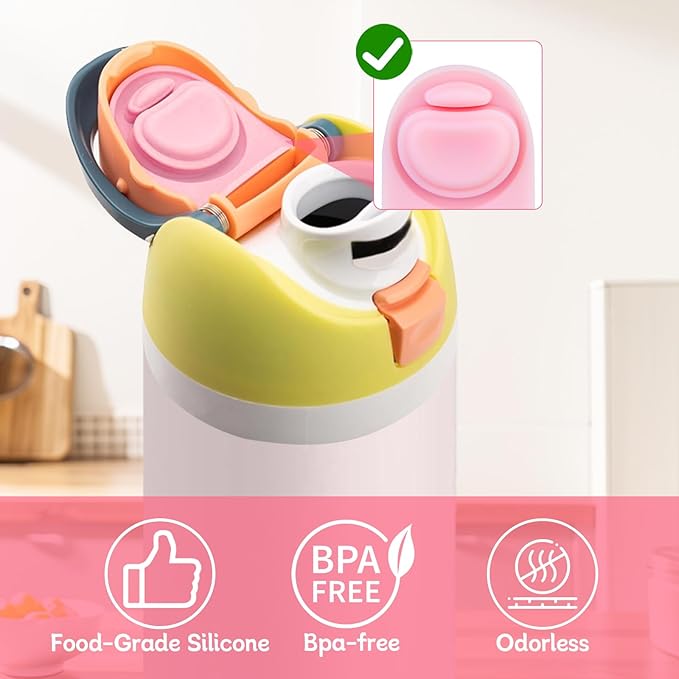 2pcs Replacement Rubber Stopper Seal Compatible with Owala FreeSip 24oz 32oz,Water Bottle Lid Insert Cap Silicone Seal Parts for Owala 16/19/24/32/40oz Spout Gasket Mouthpiece Accessories ZS10