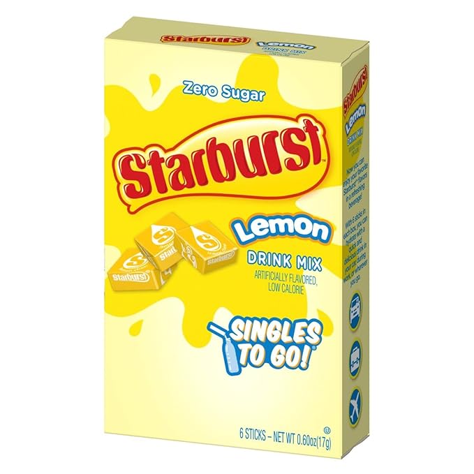 Starburst Singles to Go Variety Pack: All 5 Flavors (Raspberry, Cherry, Fruit Punch, Strawberry and Lemon) - 1 Box Each