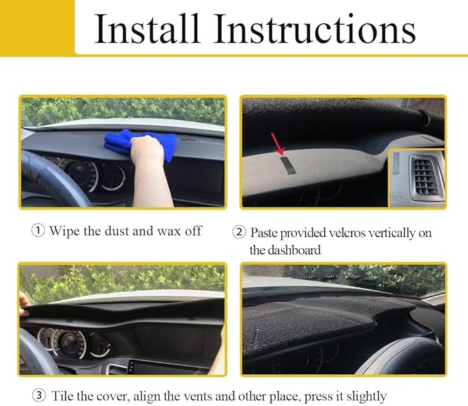 Dash Cover Mat Custom Fit for 2004-2006 Lexus RX330,2007-2009 RX350, 2006-2008 RX400h, Dashboard Cover Pad Carpet Protector (Dark Brown) F82