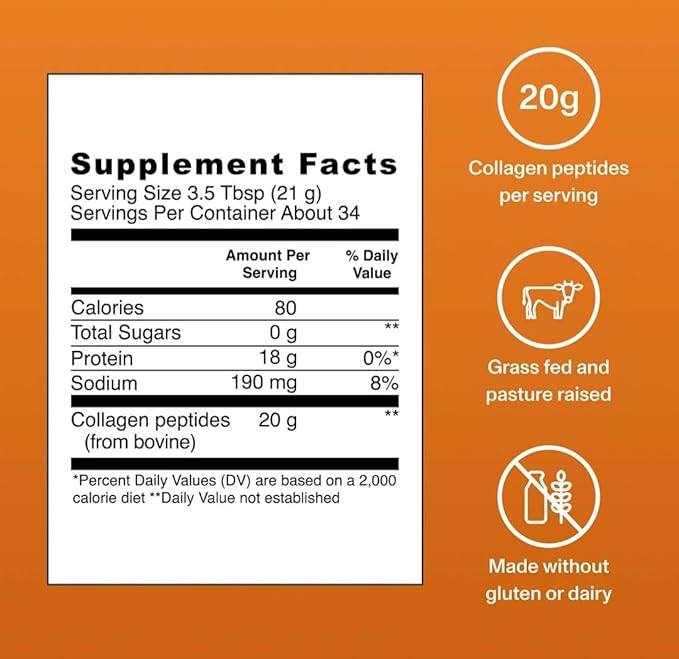 Vital Proteins Collagen Peptides Powder, Salted Caramel, 25.7 0z