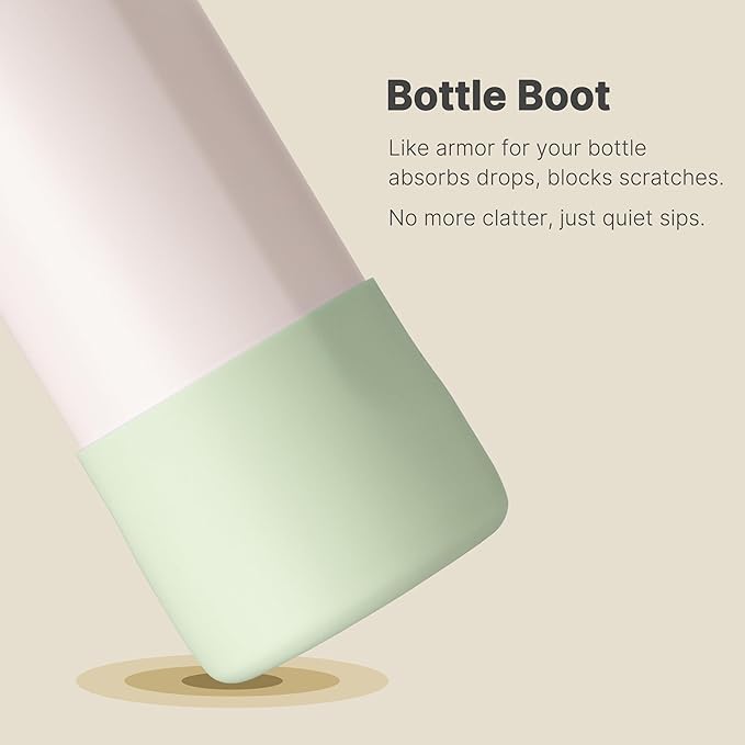 Silicone Boot for Owala 24 oz Water Bottle, Anti-Slip Protective Sleeve Bottom Cover for Owala Twist/FreeSip/Flip Stainless Steel Water Bottle (Mint)