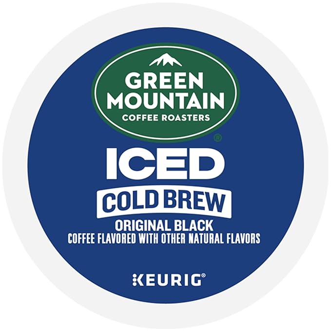 Green Mountain Coffee Roasters Original Black Iced Cold Brew Coffee, Single Serve Keurig K-Cup Pods, 20-Count Box