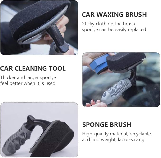Tire Pad Tire Sponge Wax Applicator Car Detailing Reusable Cleaning Detailing Waxing