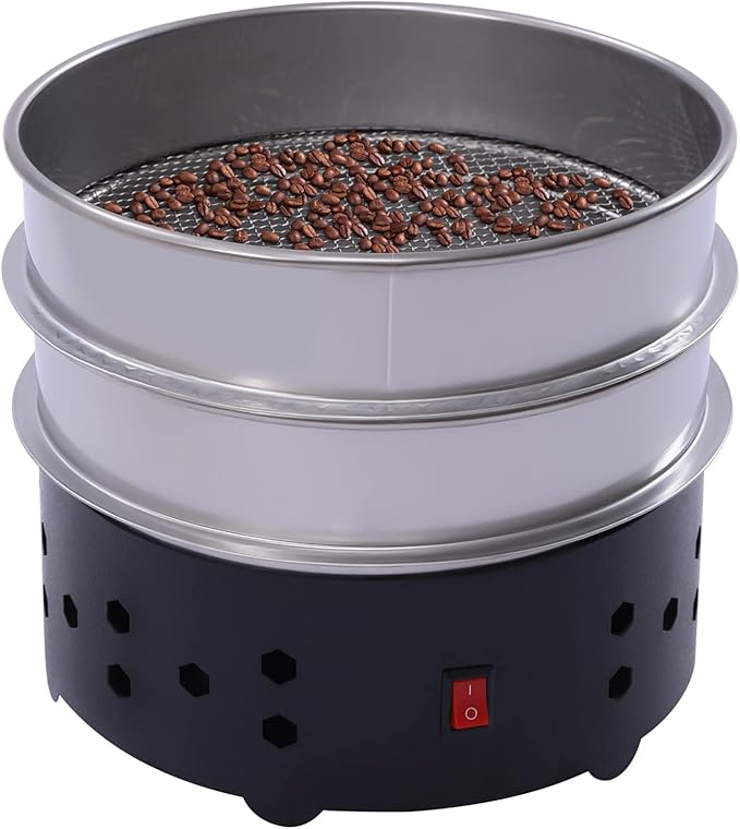 1.3lb Coffee Bean Cooler Electric Coffee Beans Cooling Machine Chaff for Home Coffee Use (black)