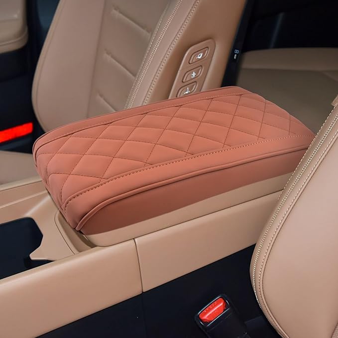 SHAOHAO for 2025 2026 Hyundai Santa Fe Center Console Cover for 2024 2025 2026 Hyundai Santa Fe MX5 Accessories (SE/SEL/XRT/Limited/Calligraphy) Armrest Cover Soft Pad Middle Console Lid Protector