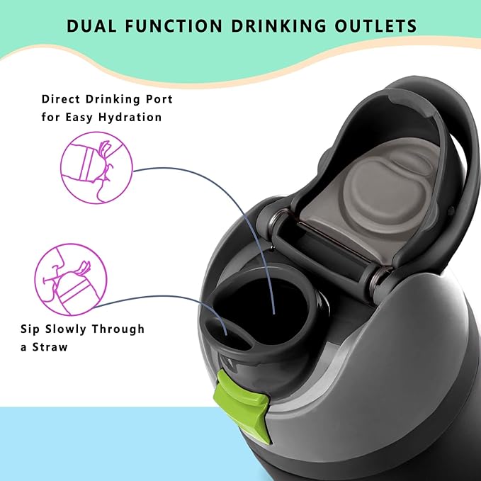Replacement Lid for Owala Freesip,Compatible with Owala Freesip Water Bottle 16oz 24oz 32oz 40oz,Premium Replacement Accessories for Owala Cap,LeakProof,BPA-Free(Foggy Tide)