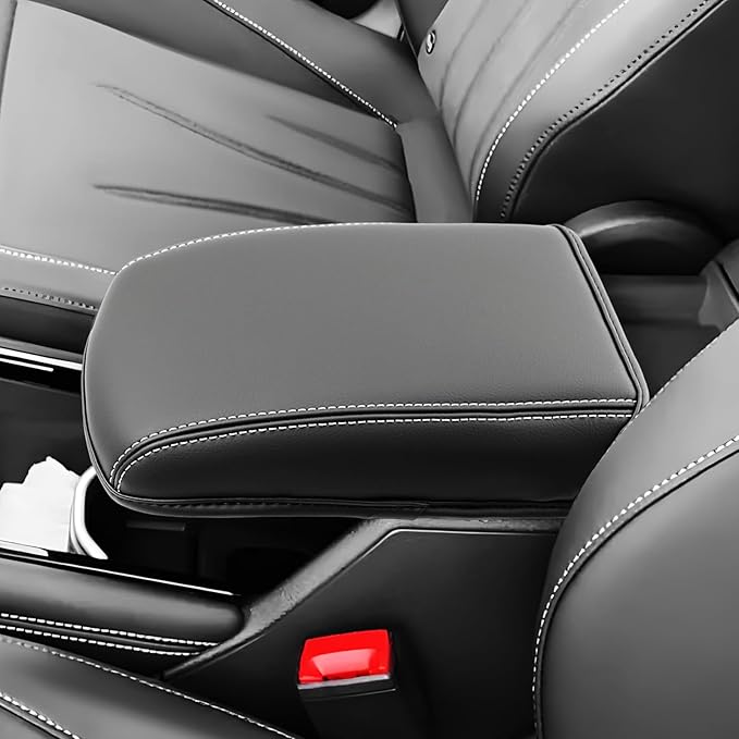 SKTU for 2025 2026 VW Tiguan Center Console Cover for 2025+ Volkswagen Tiguan (S/SE/SE R-Line Black/SEL R-Line) Armrest Cover 2025 2026 Tiguan Accessories 2025 2026 Tiguan Console Cushion (Thickened)