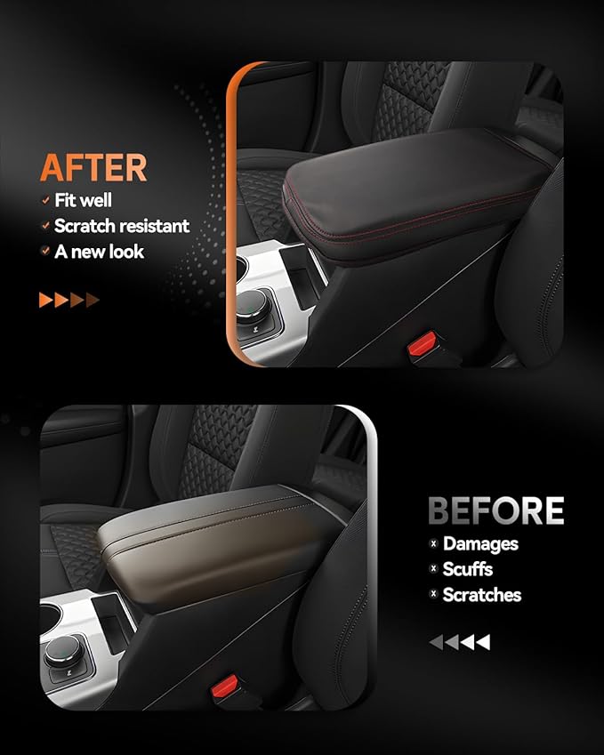 CDEFG for Chevrolet Blazer 2019-2025 2026 Center Console Cover Armrest Box Cover for Chevy Blazer (2LT, 3LT, Premier, RS) Accessories Console Arm Rest Protector