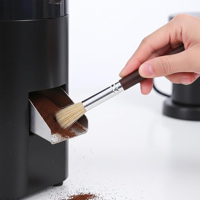 3PCS Coffee Grinder Cleaning Brush Set Espresso Machine Brush Cleaner Tool Espresso Brushes Accessories Cleaner Barista Brushes Machine Cleaning for Barista Home Kitchen Bean Grain Coffee