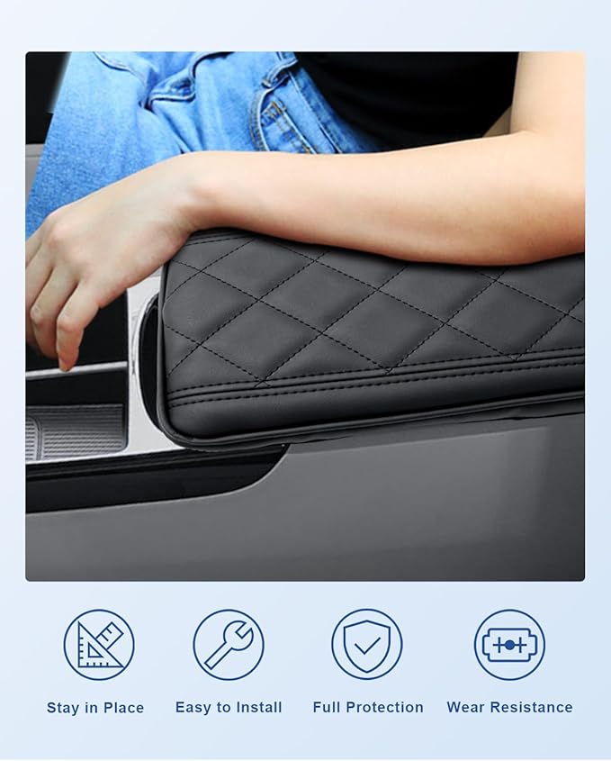 CDEFG Compatible with 2025 2026 Hyundai Tucson Limited Center Console Cover for 2025 2026 Tucson Limited/ 2025 2026 Tucson Hybrid Accessories Armrest Cover Middle Console Arm Rest Pad