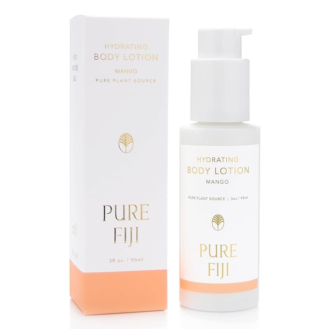 PURE FIJI Hydrating Body Lotion Travel Size, Mango (3oz/90ml)