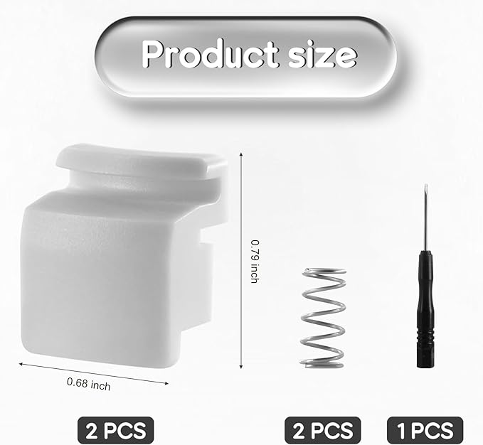 2pcs Replacement Lid Button for Owala FreeSip Sway 30oz 40oz, Plastic Lid Mouth Push Switch Parts for Owala FreeSip Tumbler 40oz Seal Plug Accessories BPA-Free