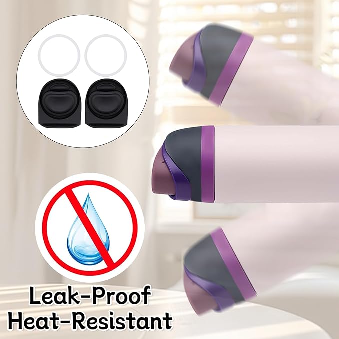 2 Sets Replacement Stopper and O Ring Gasket Compatible with Owala FreeSip 24oz 32oz,Water Bottle Lid Insert Cap Rubber Seal Parts for Owala 16/19/24/32/40oz Mouthpiece Accessories F6