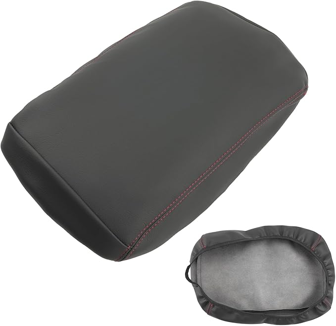 SXCY for 2024 2025 2026 Lexus GX Accessories Armrest Cover for Lexus GX550 2024 2025 2026 Accessories 2024 2025 2026 GX Center Console Cover 2024-2026 GX Middle Console Cover(Red Line Thin Cover)