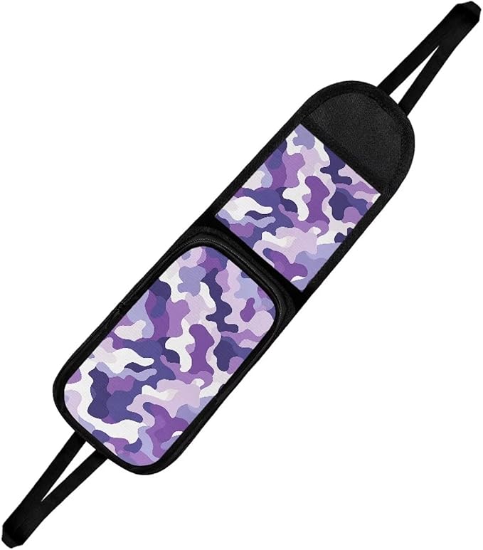 Purple Camo Car Seat Side Storage Organizer Front Seat Organizer Universal Car Storage Organizer, Car Interior Accessories for Women Men