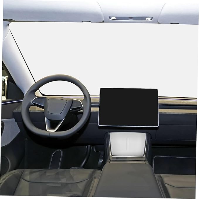 Mikikit Charging Pad Compatible Non- Console Charger Mobile Phone Holder Car Interior Accessory White
