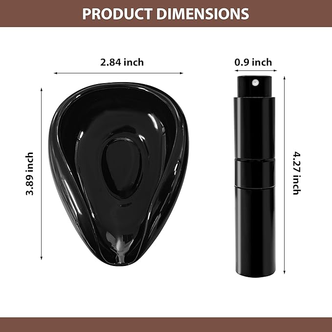 Ceramic Coffee Bean Dosing Cup and Spray Bottle Set, Espresso Bean Measuring Cup with Anti-Static RDT Sprayer Kit for Home Barista and Coffee Lovers