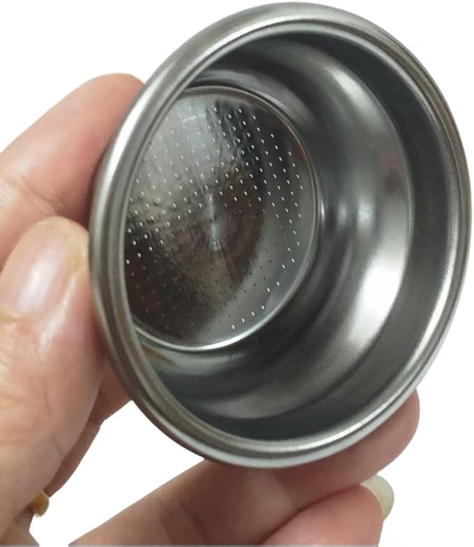 54mm Non-Pressurized Filter Basket, 10g Single Cup Stainless Steel Sieve for 54mm Portafilter, Universal Espresso Machine