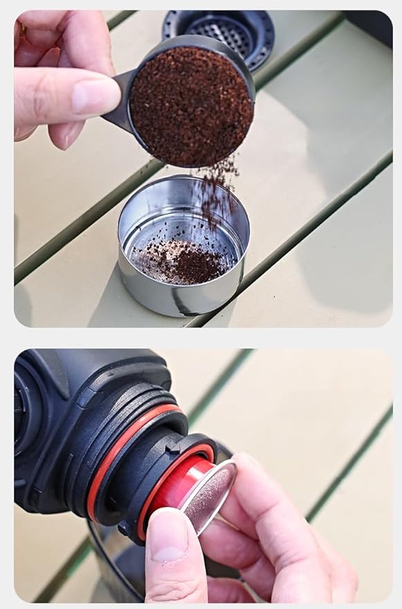 Car Portable Hand-press Coffee Maker for Ford Maverick Hybrid, Vehicle Coffee Machines, Automobile Espresso Machines, Handheld Coffee Machine