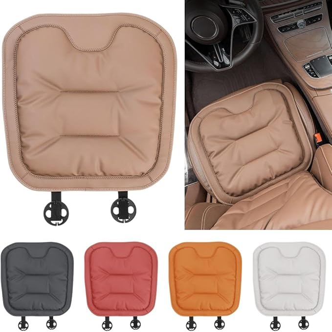 Livena Car Seat Cushion for Long Driving,Personalized Lumbar Support Cushion,Soft Comfortable and Supportive Pad,Lumbar Comfortable Memory Foam CarSeat C-ushion,for Car,Office Or Home Chair