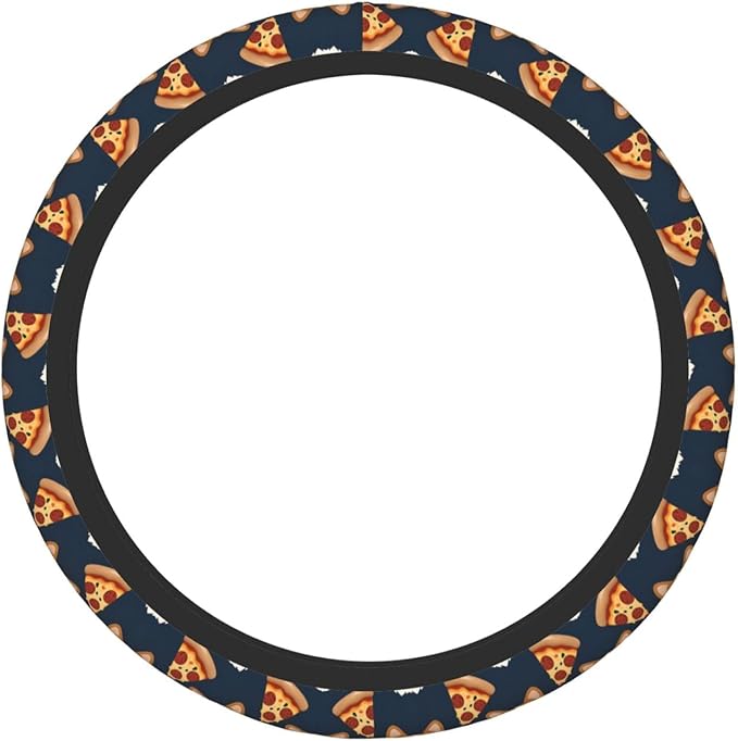Corgi Pizza Cute Funny Dog Universal Fit Steering Wheel Cover for Car, Truck, and SUV, Durable Steering Wheel Protection
