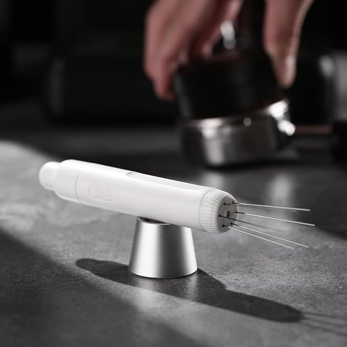 Flick WDT Espresso Distribution Tool - Magnetic Espresso Stirrer Tool with Stainless Steel Retractable Needles, Coffee Needle Distribution Stirrer for Barista