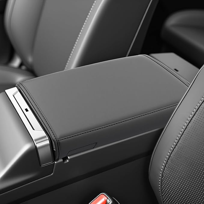 SKTU for 2026 Toyota RAV4 Armrest Cover for 2026+ Toyota RAV4 (LE/SE/XLE Premium/Woodland/XSE/Limited) Center Console Cover Toyota RAV4 2026 Accessories Console Cushion Cover with Storage Pocket