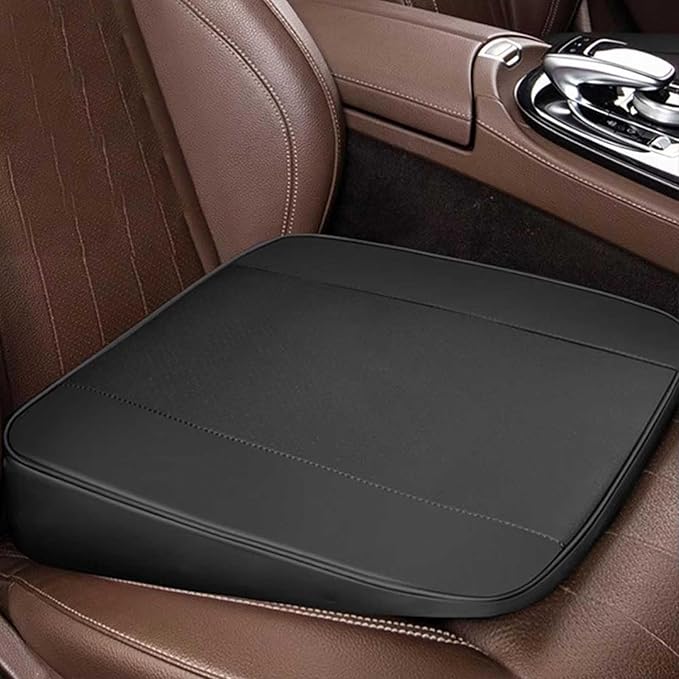 Memory Foam Car Seat Cushion for BMW X5 G05 2018-2023, Wedge Booster Lumbar Support Pad for Drivers Office with Non-Slip Base,Brown-6cm