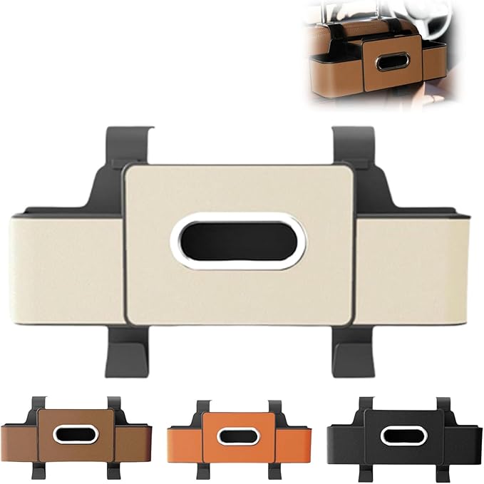 Car Organizers and Storage Box, Multifunctional Car Seat Back, Backseat Organizer, For Hold Phones, Snacks, Drinks, And Handbags (Beige)