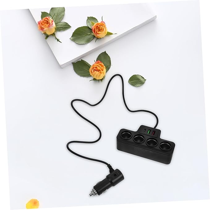 Mobestech Car Charger USB Pd Fast Charging Vehicle Power Splitter for Multiple Devices Compact Design for Travel Daily Use