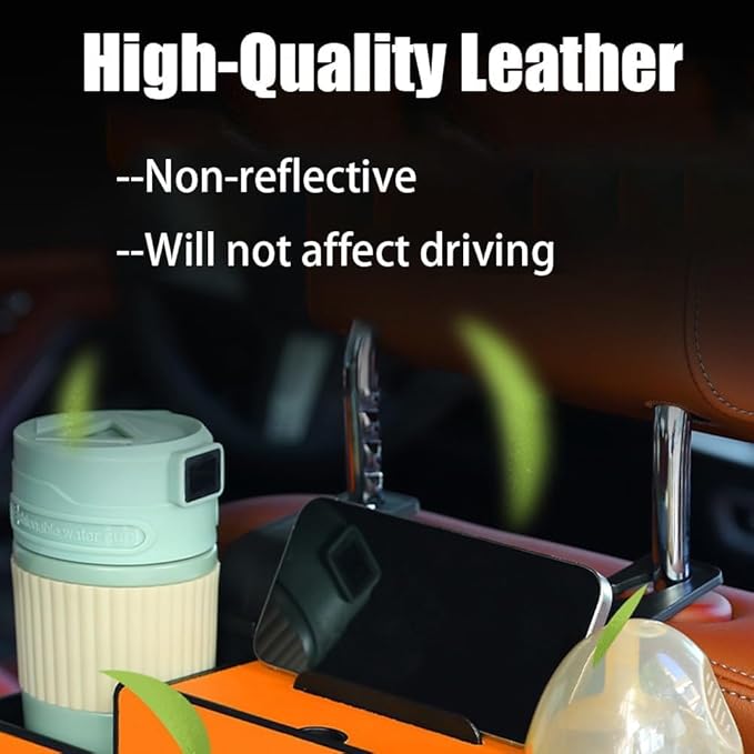 Car Organizers and Storage Box, Multifunctional Car Seat Back, Backseat Organizer, For Hold Phones, Snacks, Drinks, And Handbags (Brown)