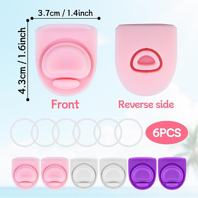 6 Sets Replacement Seal Gasket Stoppers for Owala Freesip 16oz 32oz Cap Mouth,Silicone O Sealing Ring Parts Water Bottle Top Lid Accessories for Owala Freesip 16/19/24/32/40oz（3 colors 3