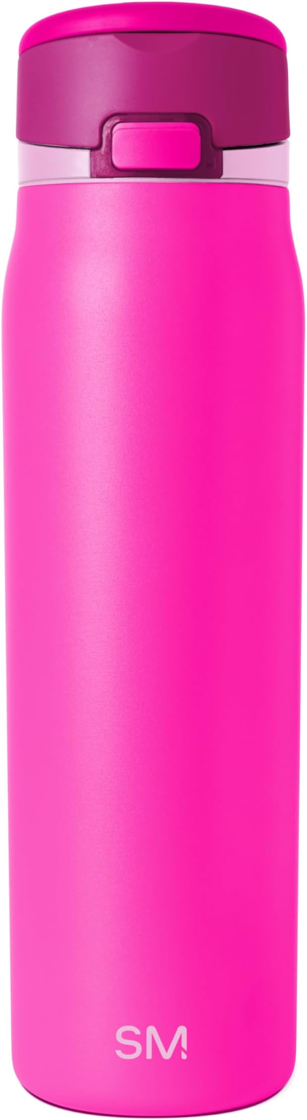 Simple Modern Mesa Loop Water Bottle with Covered Straw and Handle | 30oz Cup Holder Friendly Insulated Stainless Steel Bottles for Travel, Sports and School | Raspberry Vibes