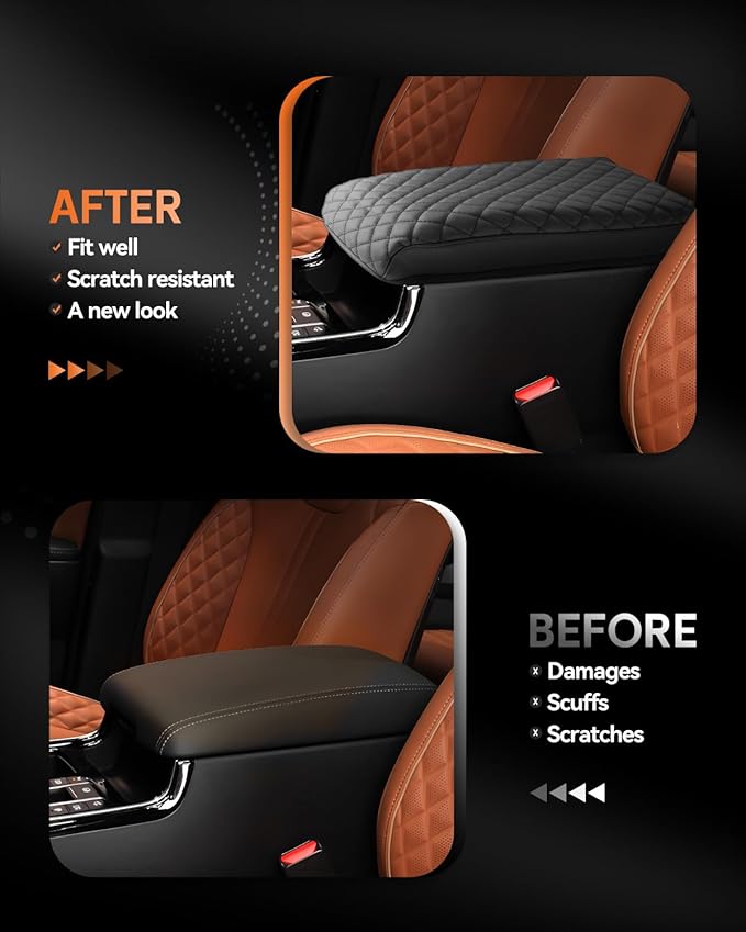 CDEFG for Kia Sorento MQ4 2021-2025 2026 Center Console Cover Armrest Box Cover for Sorento (LX, S, EX, SX,SX Prestige) Accessories Console Arm Rest Protector