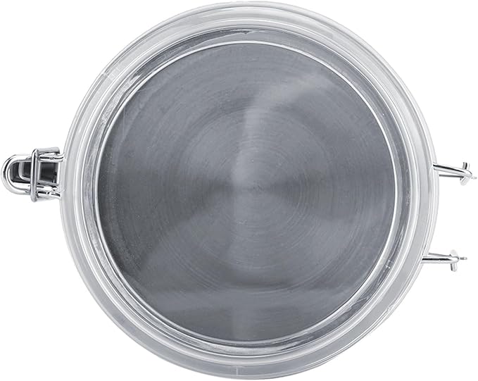 Cocoarm Stainless Steel Coffee Canister, Airtight Vacuum Sealed Storage Container with Clamp Lid, Large, for Coffee Bean Tea Sugar
