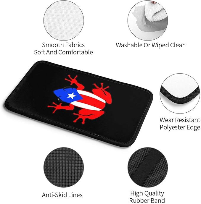 Puerto Rico Rican Frog Car Armrest Cover Auto Center Console Pad Soft Car Armrest Cushion Handrail Box Universal Decoration Cushion