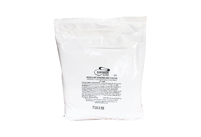 Superior by Farmer Brothers Regular Vending Hot Cocoa Powdered Mix - 6x2lb Bags