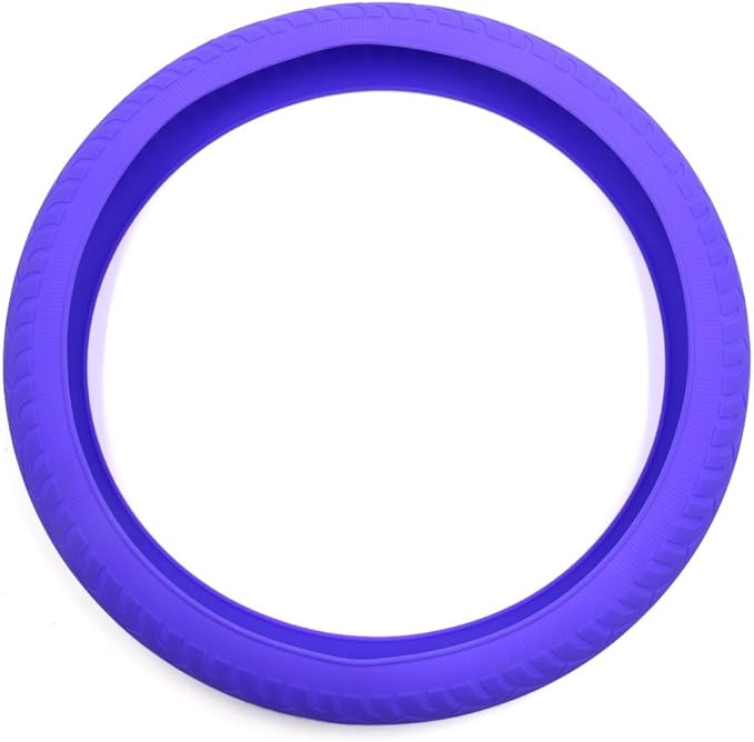 uxcell Universal Purple Silicone Anti-Slip Steering Wheel Cover Protector for Car Vehicle