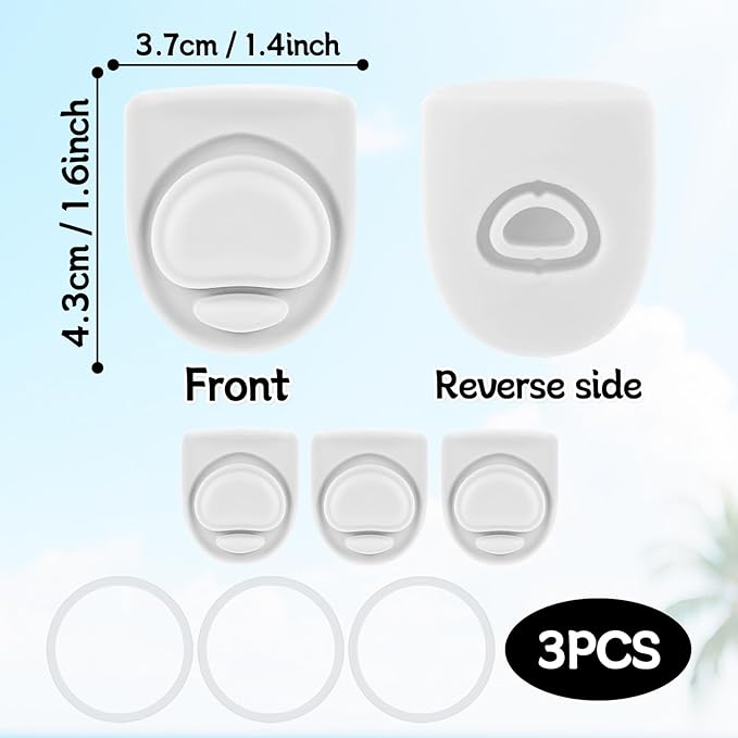3 Sets Replacement Seal Stopper and O Ring Gasket Compatible with Owala FreeSip 24oz 32oz,Water Bottle Lid Insert Cap Rubber Seal Parts for Owala 16/19/24/32/40oz Mouth Piece Accessories Z3K2