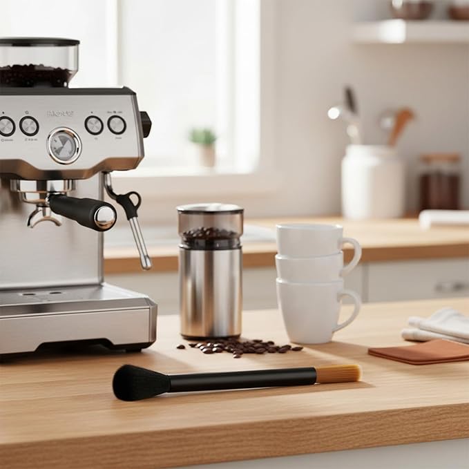 Coffee Grinder Cleaning Brush Coffee Grinder Brush Set Air Duster and Dusting Espresso Brushes Accessories Cleaner Barista Brushes Espresso Machine Cleaning Tool for Bean Grain Tool Home Kitchen