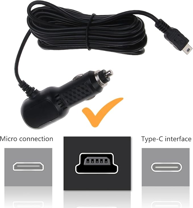 12V-24V Cable Interface-USB Port Auto Car Charger Cigarette-Adapter Lighter For Dash-Cam DVR Charging With 340cm Cable Charging Cable Organizer-travel Case-magnetic Fast Charging For Multiple Devices