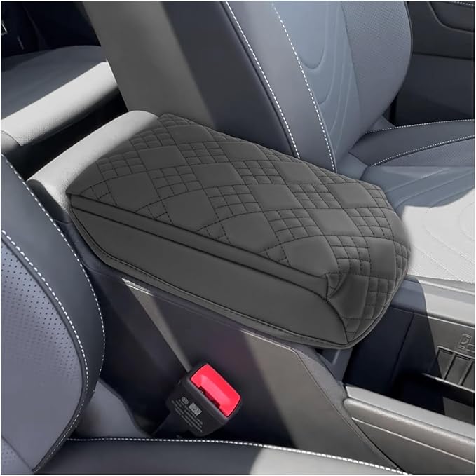 SXCY for 2025 2026 VW Tiguan Armrest Cover for 2025 2026 Volkswagen Tiguan Accessories 2025 2026 Tiguan Center Console Cover 2025 2026 Tiguan Middle Console Cover Add Soft Cotton Cushion (Added-Pad)