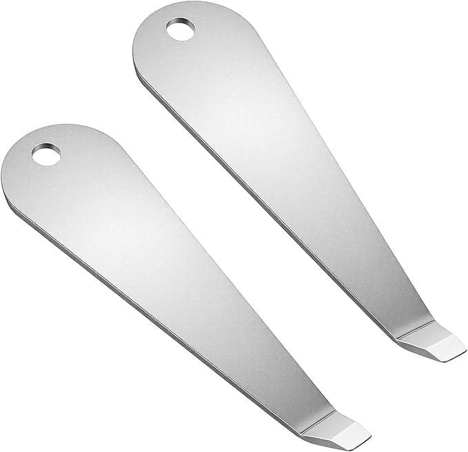 2pcs Portafilter Basket Removal Tool Stainless Steel Coffee Powder Cup Disassembly Tool Coffee Filter Remover Tools Espresso Machine Cleaner Accessories