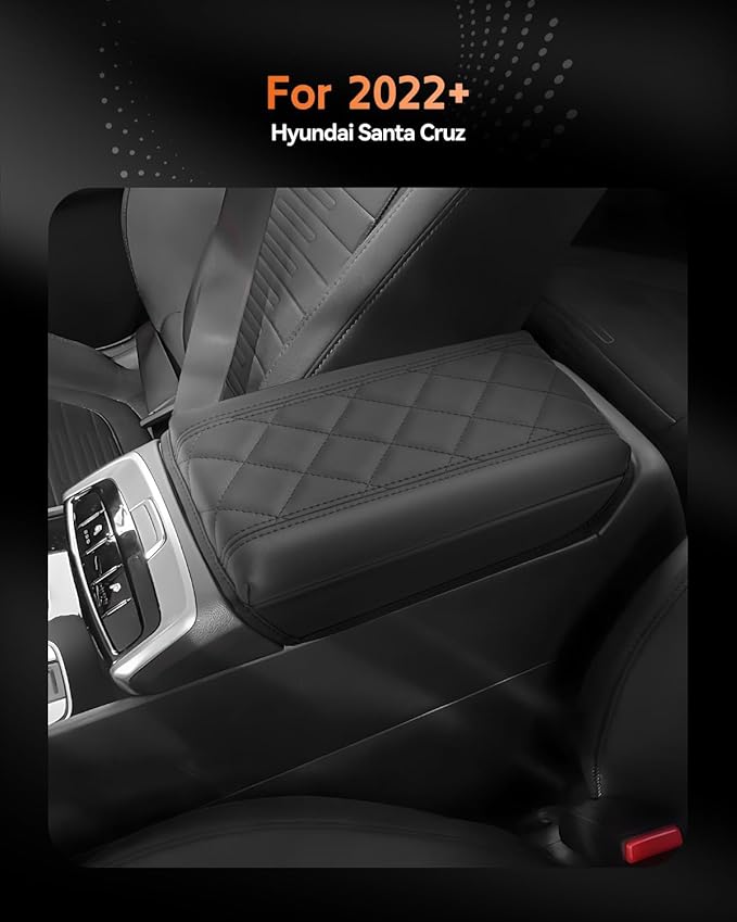 CDEFG for 2022-2025 2026 Hyundai Santa Cruz Center Console Cover Armrest Box Cover for Santa Cruz Pickup (SE, SEL, SEL Activity, XRT, Limited) Accessories Console Arm Rest Protector