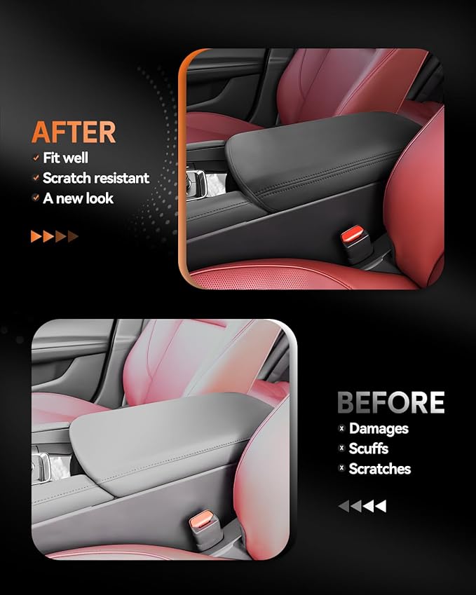 CDEFG for Mazda3 2019-2025 2026 Center Console Cover Armrest Cover for Mazda Mazda3 Accessories Arm Rest Protector Mazda3