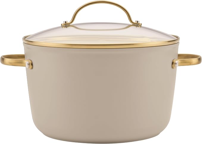 Farberware Forged Induction Ceramic Nonstick Cookware Set, 12-Piece, Taupe Pots & Pans