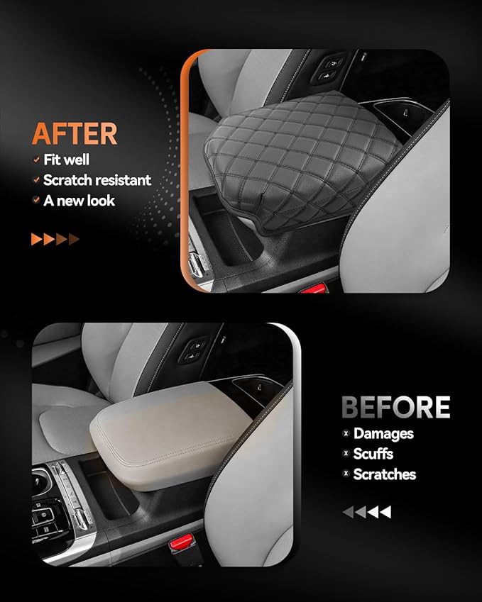 CDEFG for Kia Carnival 2022-2025 2026 Center Console Cover Armrest Box Cover for Carnival (LX, LXS, EX, SX, SX Prestige) Accessories Console Arm Rest Protector
