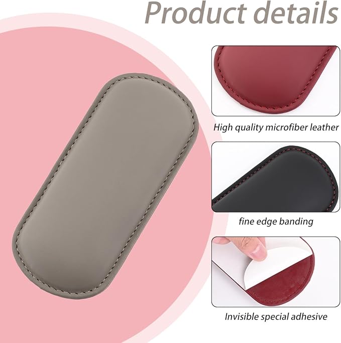 Car Knee Cushion, Leather Memory Foam Vehicle Center Console Knee Rest Cushion Pad, Soft Comfort Auto Door Armrest Leg Elbow Support Pillow, Universal for Vehicles (Beige)
