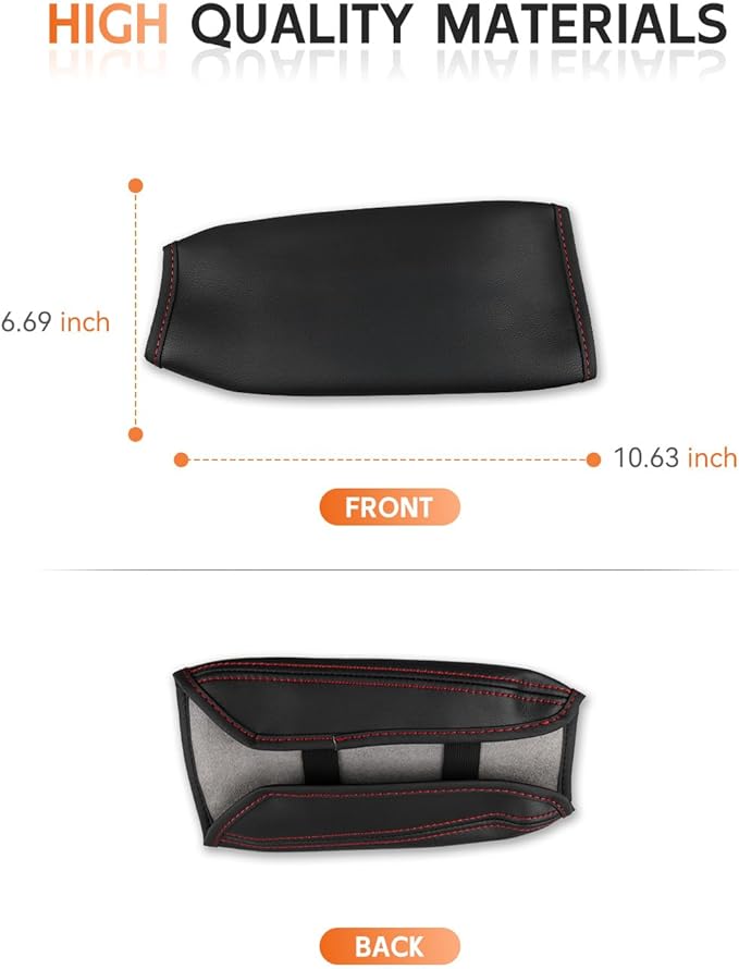 CDEFG for 2017-2025 Audi A4 Center Console Cover Armrest Box Cover for A4 (Premium, Premium Plus, Prestige) 2020 2021 2022 2023 2024 2025 Accessories Console Arm Rest Protector