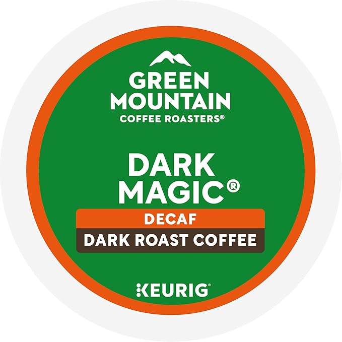 Green Mountain Coffee Dark Magic Decaf, Keurig Single Serve K-Cup Pods, Dark Roast Coffee, 60 Count, (6 Packs of 10)